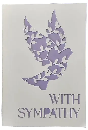 With Sympathy - duif