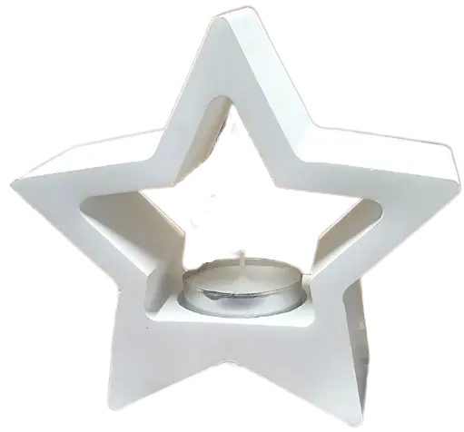 Stervormige kaarshouder