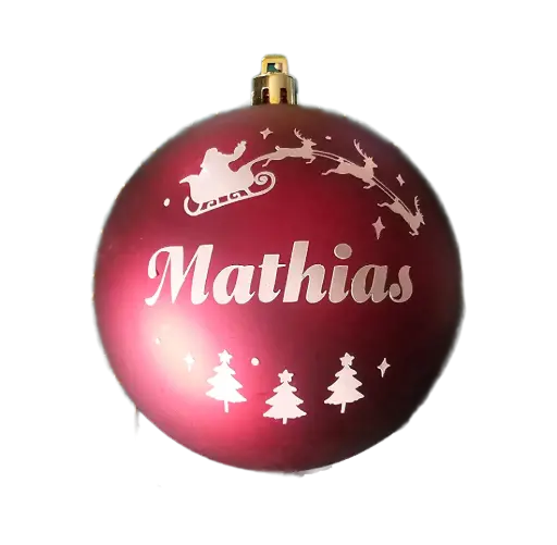 Gepersonaliseerde kerstbal